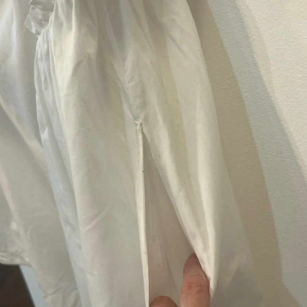 Free People Have A Thing For You Mini Dress white strapless with ruffle medium - Picture 3 of 5